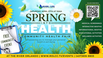 Spring Into Health - Community Health Fair Logo